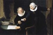 The Shipbuilder Jan Rijksen and His Wife Griet Jans Rembrandt